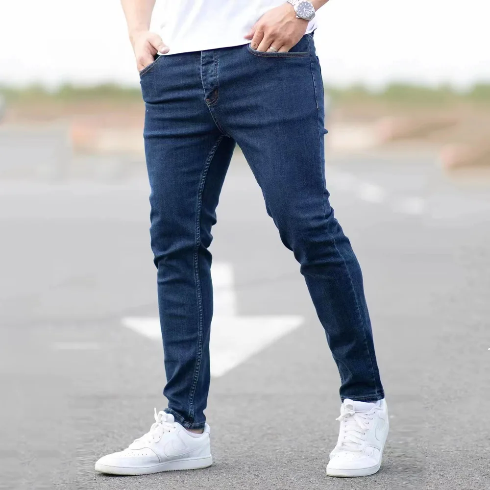 Jean Slim Homme Vintage Délavé – Coupe Moderne