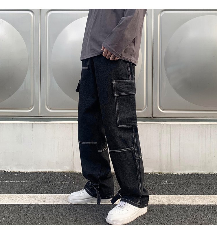 Jean Cargo Baggy Homme – Coupe Large