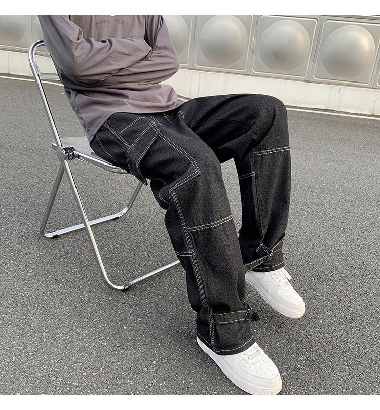 Jean Cargo Baggy Homme – Coupe Large